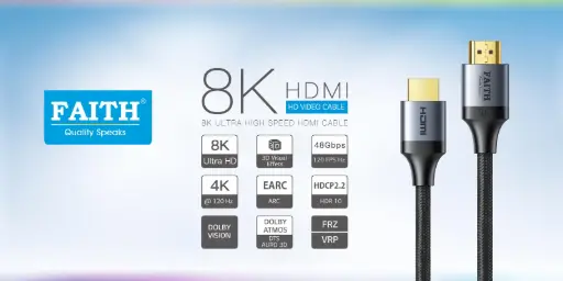 8K ACTIVE OPTICAL HDMI CABLE - 15 MTRS
