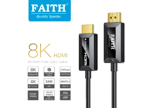 8K ACTIVE OPTICAL HDMI CABLE - 40 MTRS