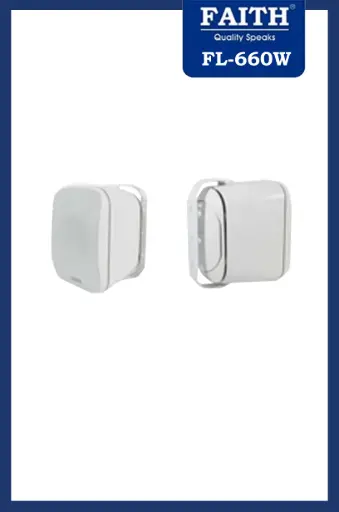 FAITH FL-660W/ WIP-660W Outdoor/Indoor  Wall Mount Speakers IP66 With Subwoofer Back Side